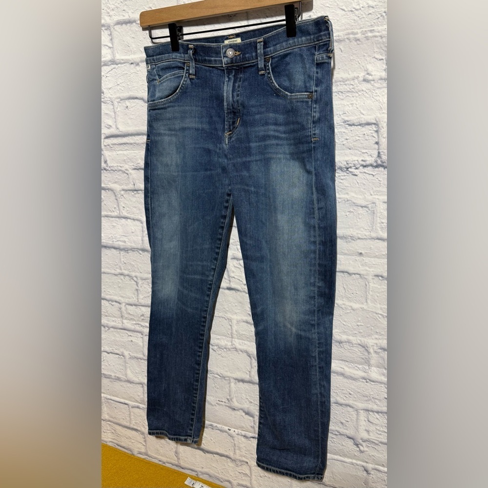 Citizens of Humanity Premium Vintage Cropped Blue Jeans, Size 28 - Picture 3 of 10